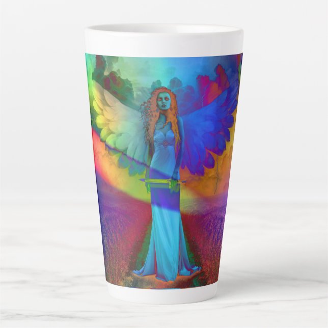 Colorful Angel - Latte Mug (Front)