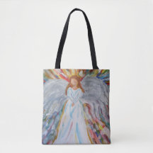 Colorful Angel Tote Bag