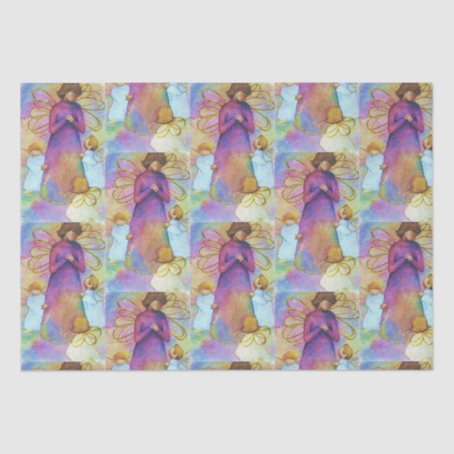 Colorful Angels Tissue Paper (Front)