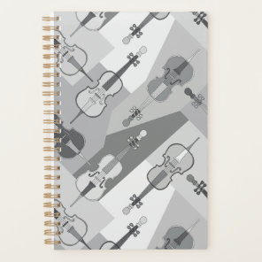 Colorful Angled Cellos Pattern  Planner