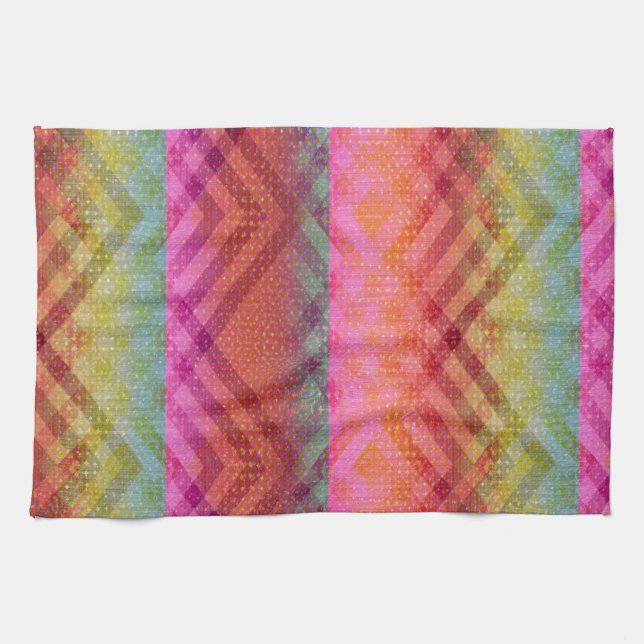Colorful Angles Kitchen Towel (Horizontal)