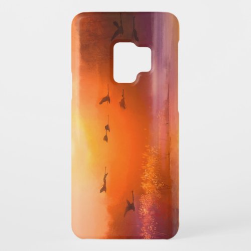 Colorful Animal Autumn Watercolor Painting Case_Mate Samsung Galaxy S9 Case