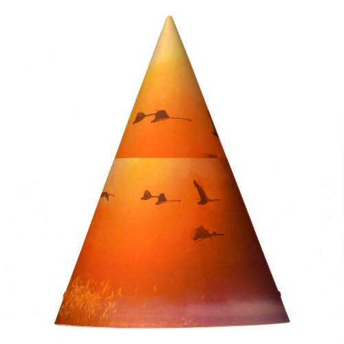 Colorful Animal Autumn Watercolor Painting Party Hat