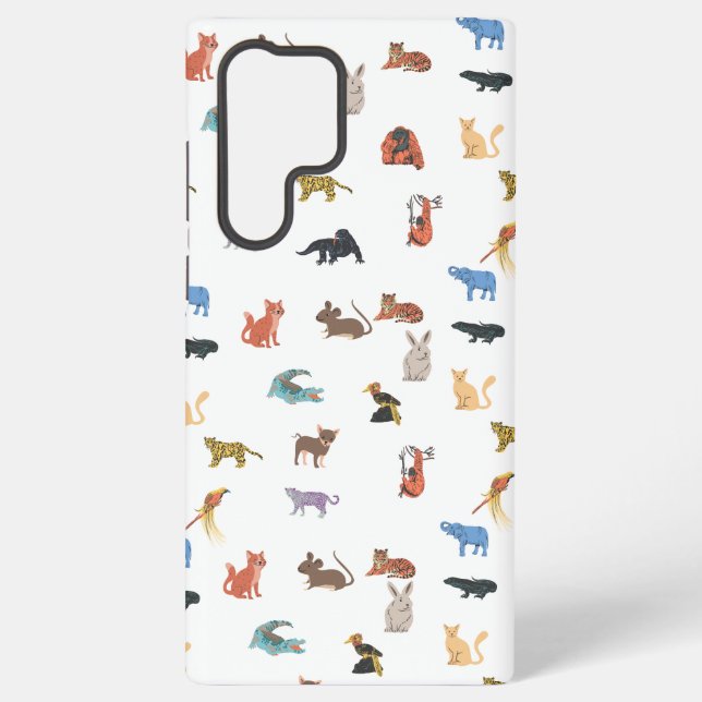 Colorful Animal Pattern Phone Case  (Back)