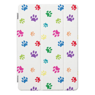 Colorful Animal Paw Prints iPad Pro Cover