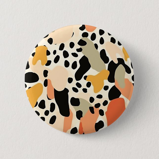 Colorful Animal Print 05 Button (Front)