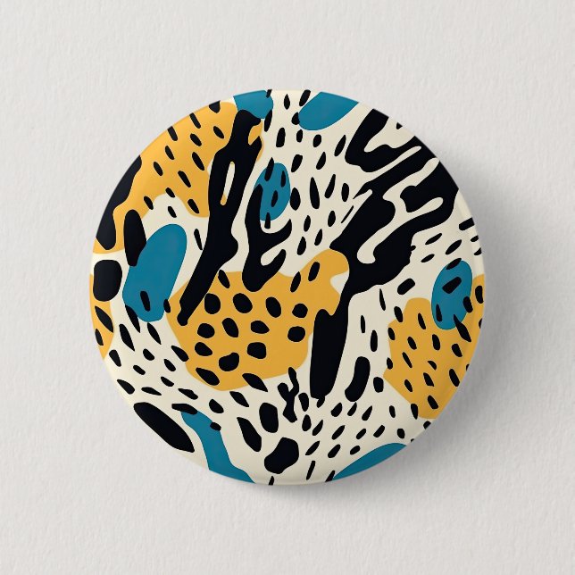 Colorful Animal Print 06 Button (Front)