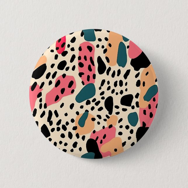 Colorful Animal Print 10 Button (Front)