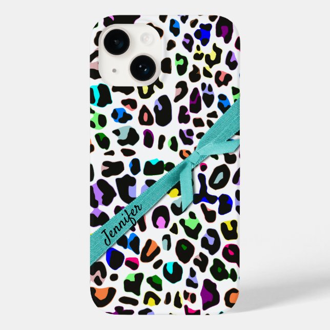 Colorful Animal Print Custom  Case-Mate iPhone Case (Back)