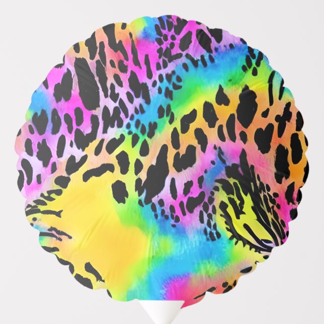 Colorful Animal Print Pattern Balloon (Front)