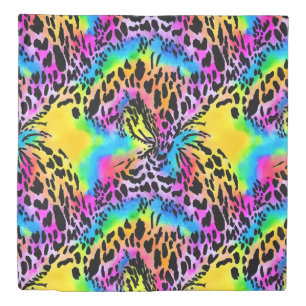 Colorful Animal Print Pattern Duvet Cover
