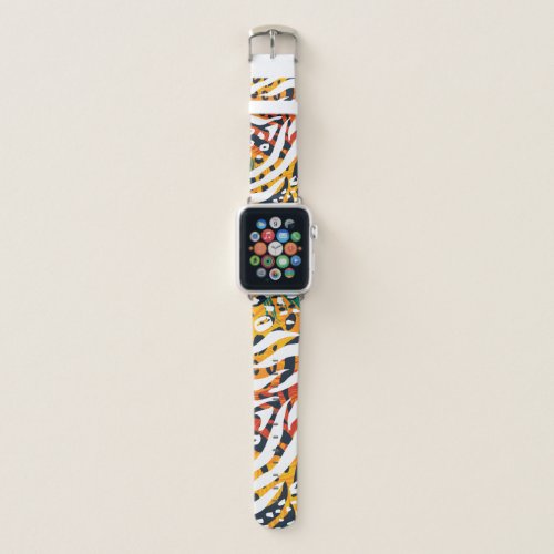 Colorful Animal Print Pattern Leopard Cheetah Apple Watch Band