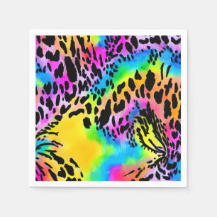 Colorful Animal Print Pattern Napkins