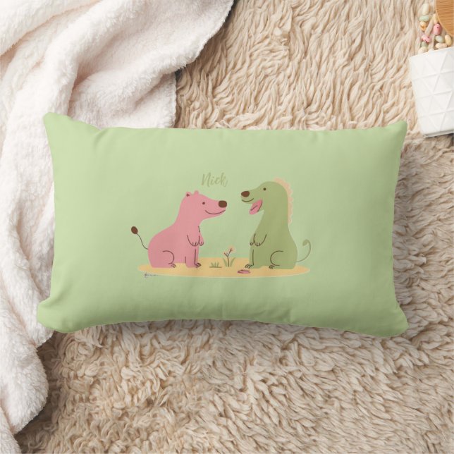Colorful Animal Print Throw Pillow (Blanket)