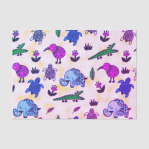 Colorful Animal Print Tissue Paper