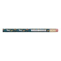 colorful animal silhouette pattern pencil