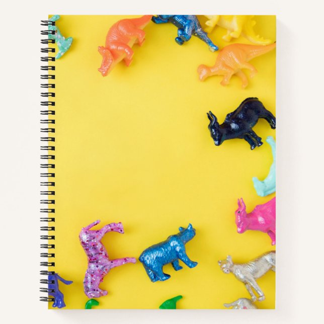 Colorful animal yellow notebook (Front)