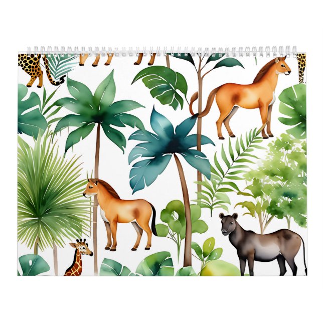 Colorful Animals Calendar (Cover)