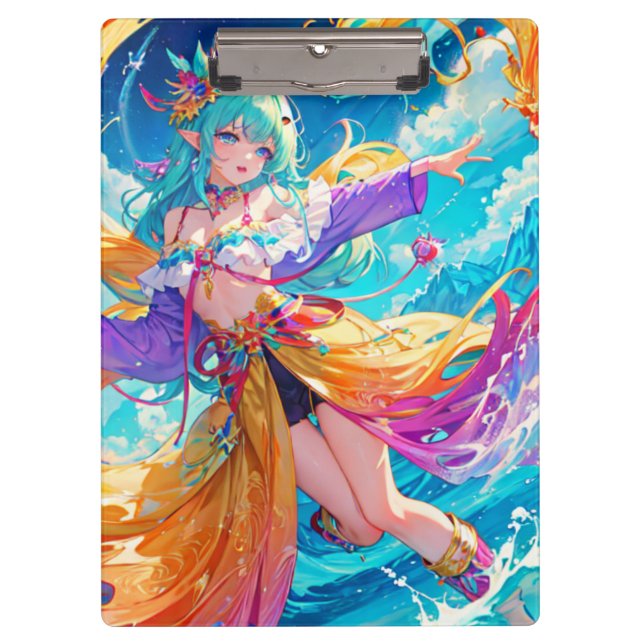 Colorful/anime/cartoon  clipboard (Front)