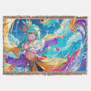 Colorful/anime/cartoon throw blanket