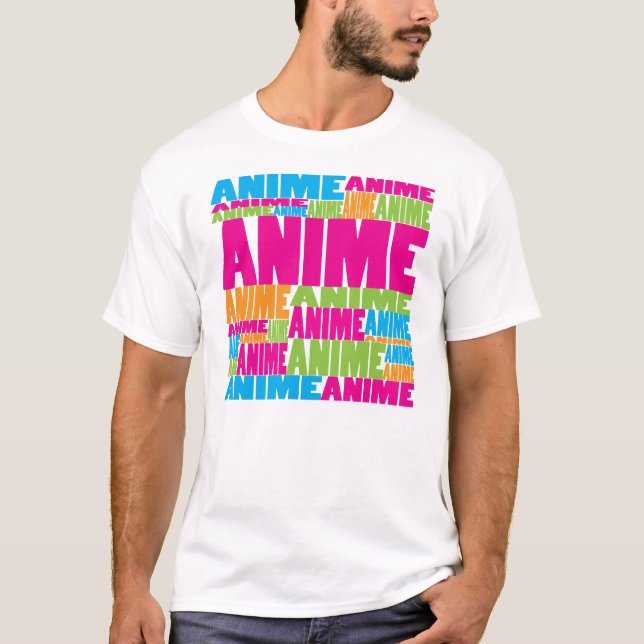 Colorful Anime T-Shirt (Front)