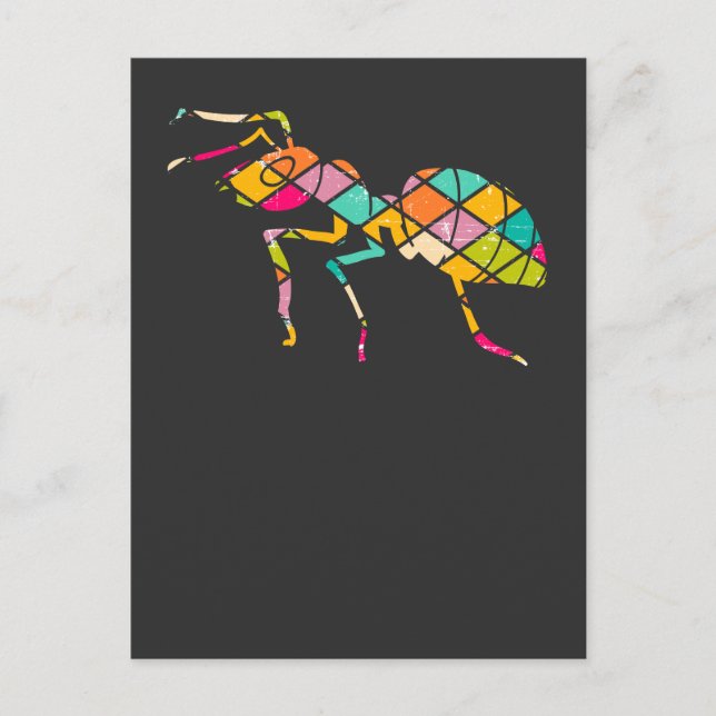 Colorful ant - Insects Lover Postcard (Front)