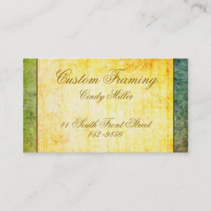 Colorful Antique Yellow Business Card