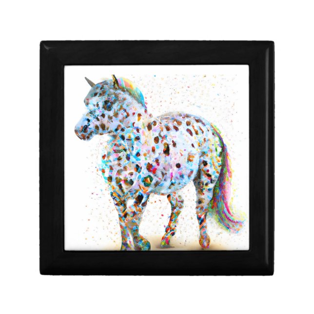 Colorful Appaloosa Pony Gift Box (Front)