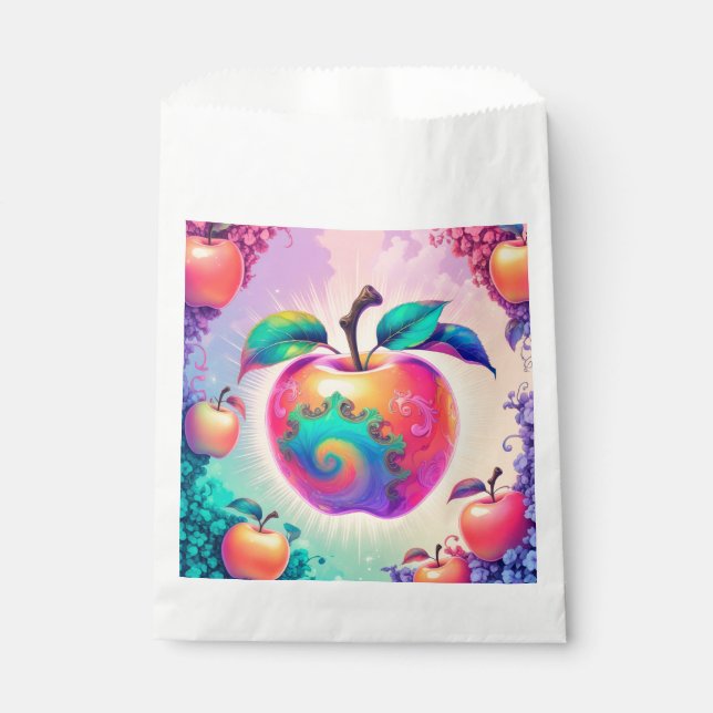 Colorful apple favor bag (Front)