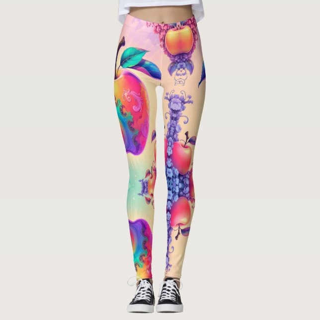 Colorful apple leggings (Front)