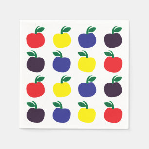 Colorful Apples Fruits Napkins