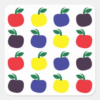 Colorful Apples Fruits 