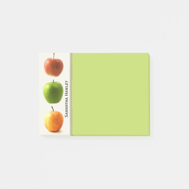 Colorful Apples Teacher's Note Pad (Front)