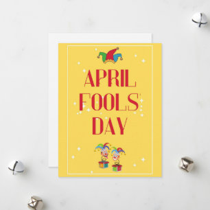Colorful April Fools' Day Holiday Card