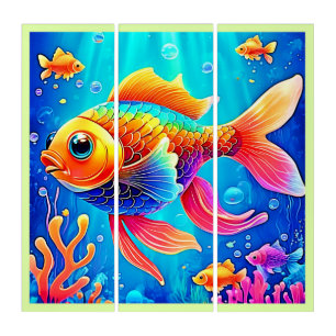 Colorful Aquarium Fish Art