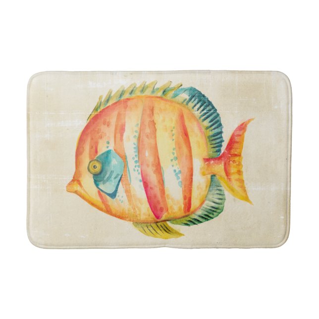 Colorful Aquarium Fish Bath Mat (Front)