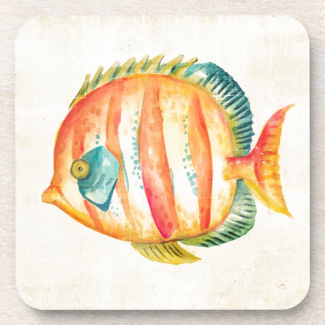 Colorful Aquarium Fish Coaster (Front)