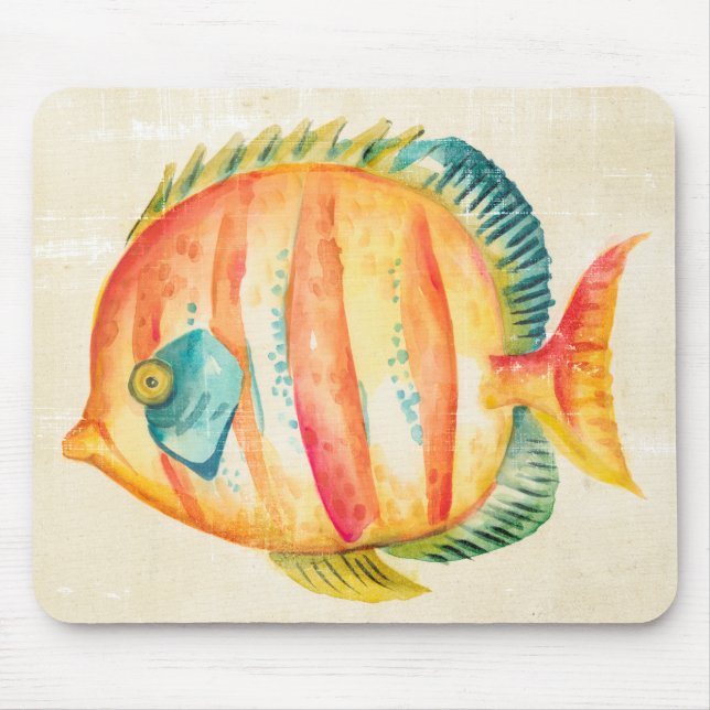 Colorful Aquarium Fish Mouse Pad (Front)