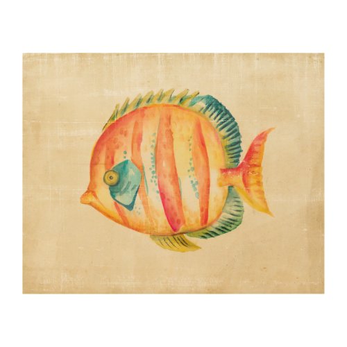 Colorful Aquarium Fish Wood Wall Art