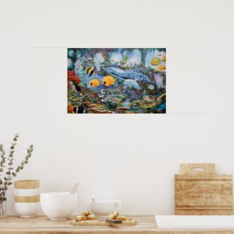 Colorful Aquarium Poster | Zazzle