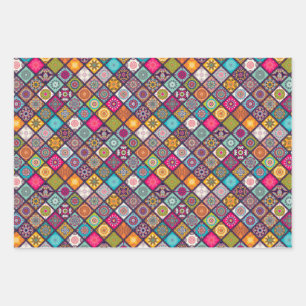 Colorful Arabian mandala lantern exotic design Wrapping Paper Sheets