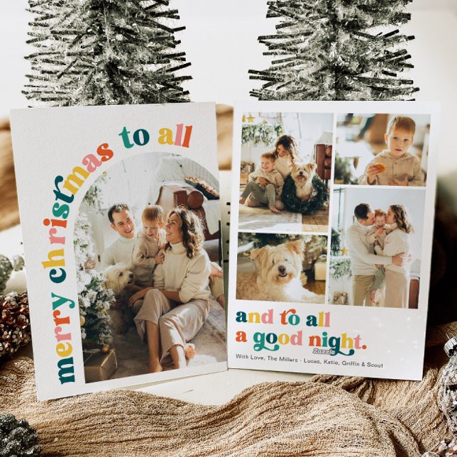 Colorful Arch Photo Merry Christmas Card (Creator Uploaded)