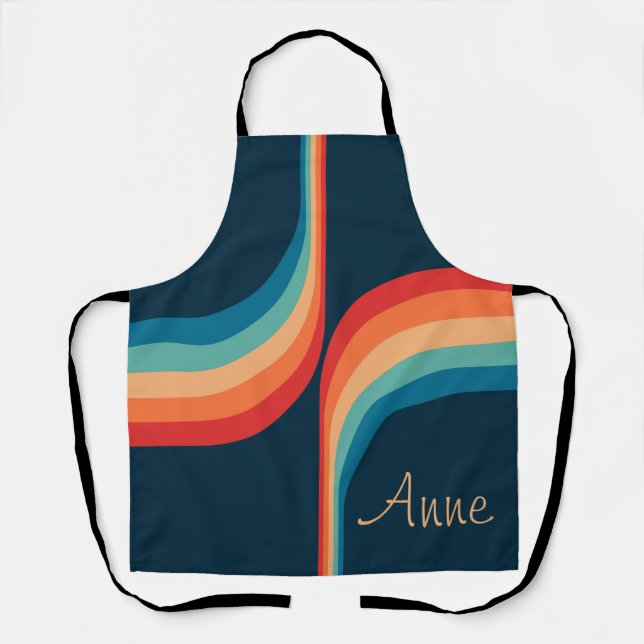 Colorful arches in retro style apron (Front)