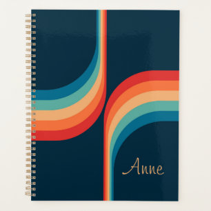 Colorful arches in retro style planner