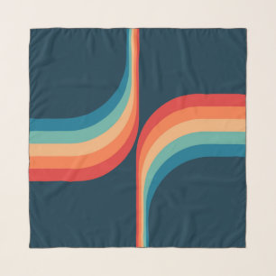 Colorful arches in retro style scarf