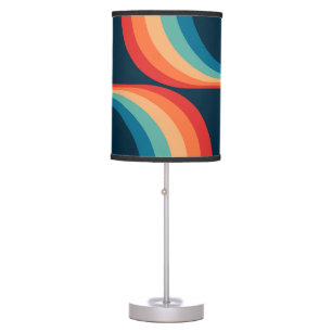 Colorful arches in retro style table lamp