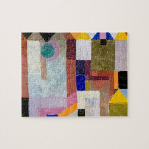 Colorful Architecture 1917 by Paul Klee Jigsaw Puzzle