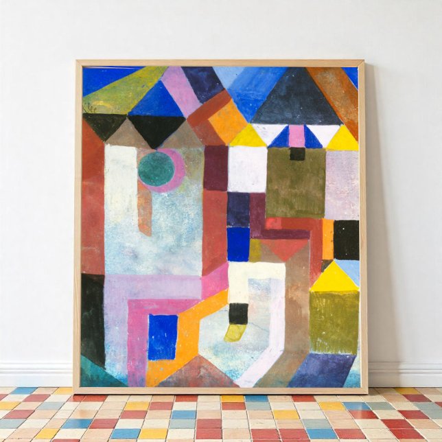 Colorful Architecture by Paul Klee, Abstract Art Poster (Creator Uploaded)
