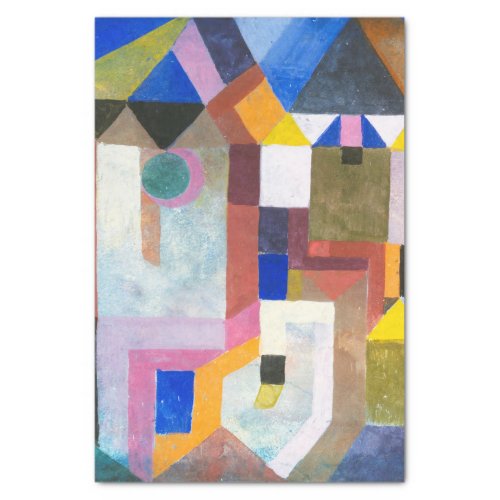 Colorful Architecture by Paul Klee Abstract Art Tissue Paper