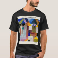 COLORFUL ARCHITECTURE by PAUL KLEE,Abstract vintag